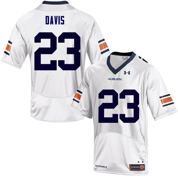 Auburn Tigers Men's Ryan Davis #23 White Under Armour Stitched College NCAA Authentic Football Jersey JKD5274VN